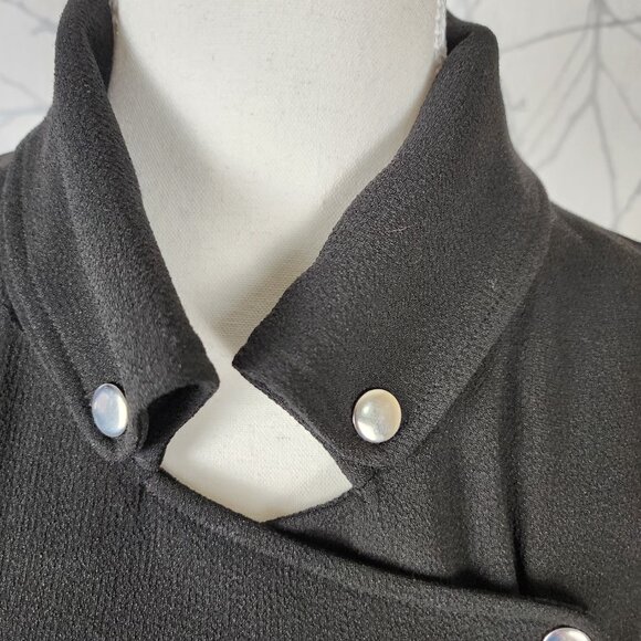 Wilfred Black Japanese Crepe Mayet Moto Jacket - Picture 6 of 10